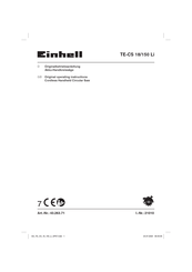 EINHELL TE-CS 18/150 Li Operating Instructions Manual