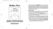 Vestamatic Rolltec Pico Installation And Operating Instructions Manual
