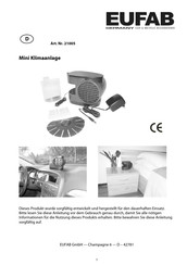 EUFAB 21005 Manual