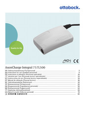 Otto Bock AxonCharge Integral 757L500 Instructions For Use Manual