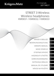 Krüger & Matz STREET 3 Wireless Owner's Manual