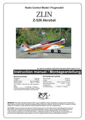 Zlin Aircraft Z-526 Akrobat Instruction Manual