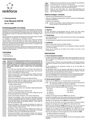 Renkforce 1170965 Operating Instructions Manual
