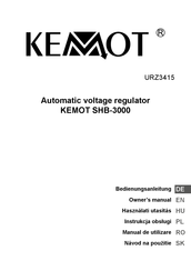 Kemot SHB-3000 Owner's Manual