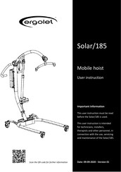 ergolet Solar/185 User Instruction