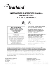 Garland ED-1STHSE Installation & Operation Manual