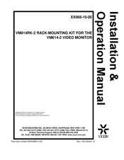 Vicon VM614RK-2 Installation & Operation Manual