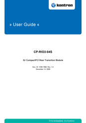Kontron CP-RIO3-04S User Manual