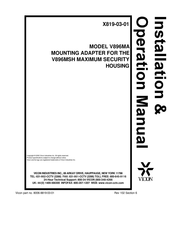 Vicon V896MA Installation & Operation Manual