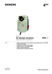 Siemens OpenAir GSD321.1A Manual