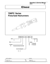 Cleco 75MTC Series Operation & Service Manual