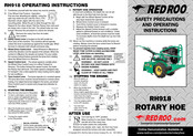 red roo RH918 Safety Precausations And Operating Instructions