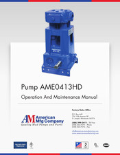 American AME0413HD Operation And Maintenance Manual