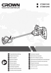 Crown CT26012HX Original Instructions Manual