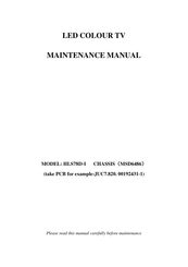 Philco HLS78D-I Maintenance Manual