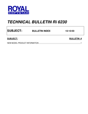 Royal Copystar Ri 6230 Technical Bulletin