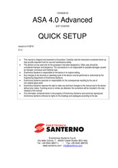 Santerno ASA 4.0 Advanced Quick Setup Manual