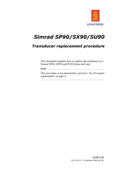 Kongsberg Simrad SX90 Series Replacement Procedure