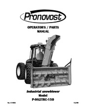 pronovost P-982TRC-150 Operator's & Parts Manual