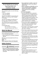 Digital Electronics /PS-3711A Series Installation Manual