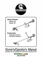 Maruyama BCGX 22 Owner's/Operator's Manual