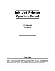 Illinois Tool Works 5750-440 Operation Manual