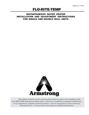 Armstrong FLO-RITE-TEMP 415DW Installation And Adjustment Instructions
