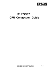 Epson S1R72V17 Connection Manual