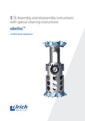 ulrich medical Obelisc CS 2932 Series Assembly And Disassembly Instructions With Special Cleaning Instructions