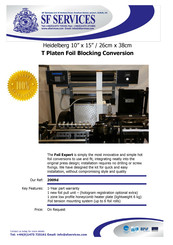HEIDELBERG 2009d Fitting Instructions Manual