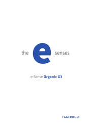 Fagerhult e-Sense Organic G3 Manual