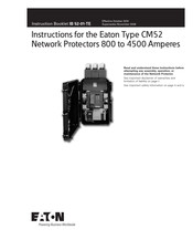Eaton CM52 Instruction Booklet