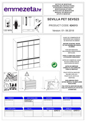 Emmezeta SEVILLA PET SEVS23 624313 Assembling Instructions