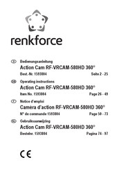 Renkforce RF-VRCAM-580HD 360 Operating Instructions Manual