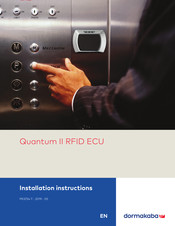 Dormakaba Quantum II RFID ECU Installation Instructions Manual