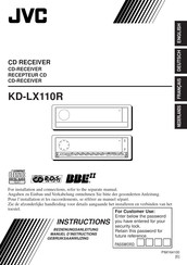 JVC KD-LX110R Instructions Manual