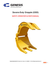 NPK Genesis GSD 30 Safety & Operators & Parts Manual