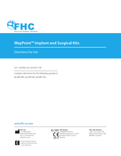 FHC WayPoint 66-WP-IKS Directions For Use Manual