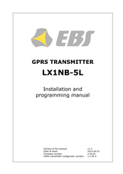 EBS LX1NB-5L Installation And Programming Manual