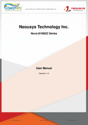 Neousys Technology Nuvo-8108GC Series User Manual