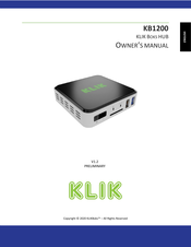 KLIK Boks KB1200 Owner's Manual