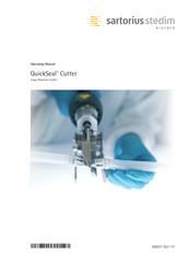Sartorius Stedim Biotech QuickSeal Cutter Operating Manual