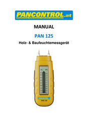 PANCONTROL PAN 125 Operating Manual