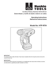 Huskie Tools HTP-RTH Operating Instructions Manual