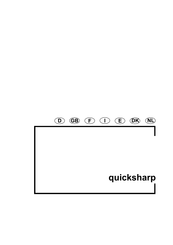 Trumpf quicksharp Operator's Manual