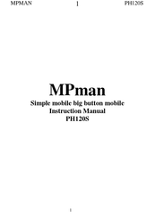 MPMan PH120S Instruction Manual