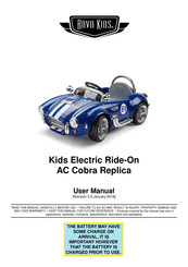 Rovo Kids AC Cobra Replica User Manual