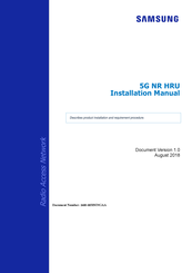 Samsung 5G NR Installation Manual