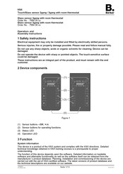 Berker KNX Touch Glass sensor 2gang Operation And Assembly Instructions