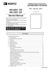 Noritz NH-1501- DV Service Manual